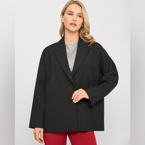 Zara Black One Button Blazer